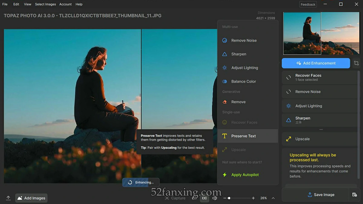 Topaz Photo AI 3.1.3 中文版 Topaz放大降噪锐化插件+模型 WINX64